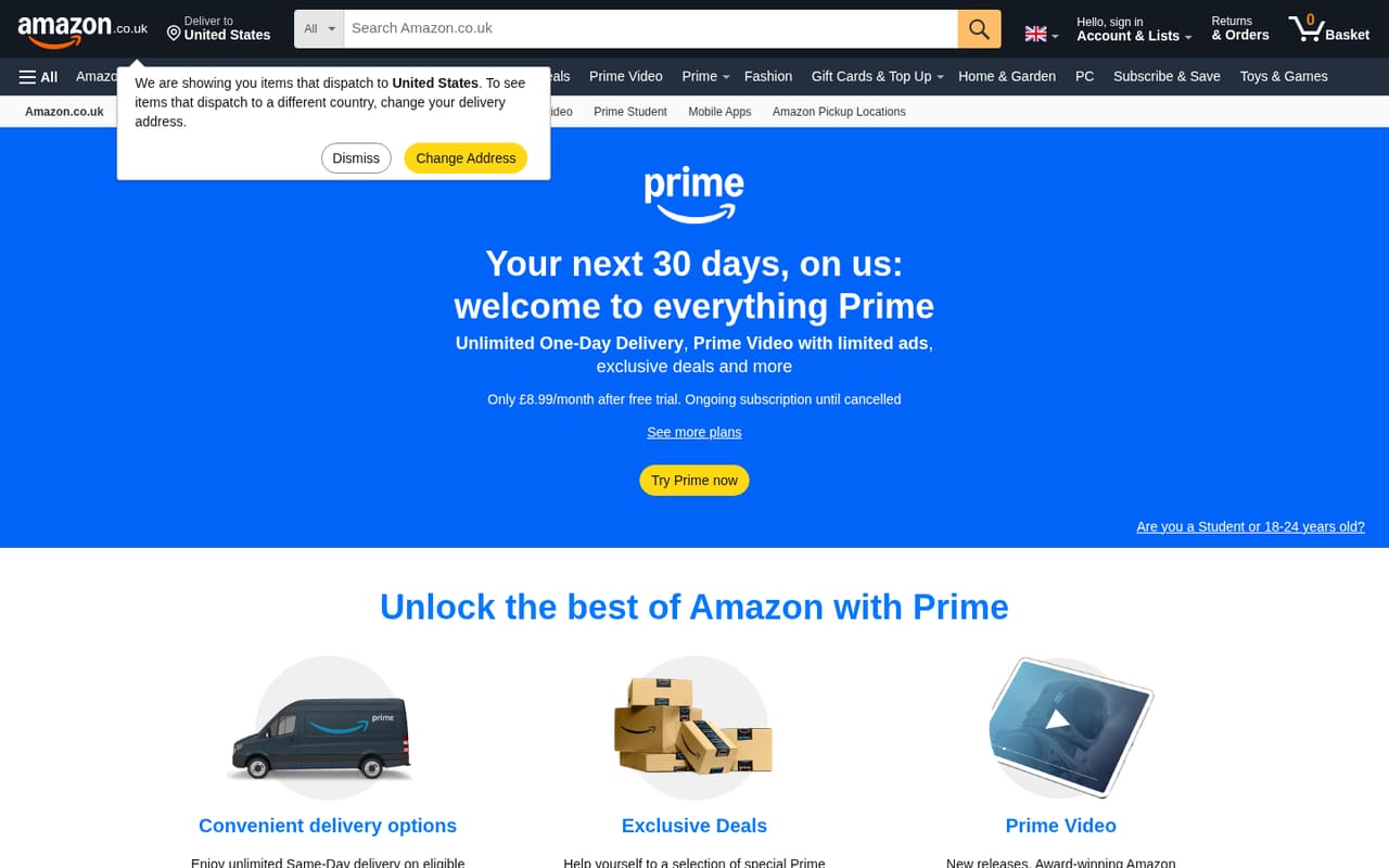Amazon Paywall / trial screenshot, captured 16 Oct 2026