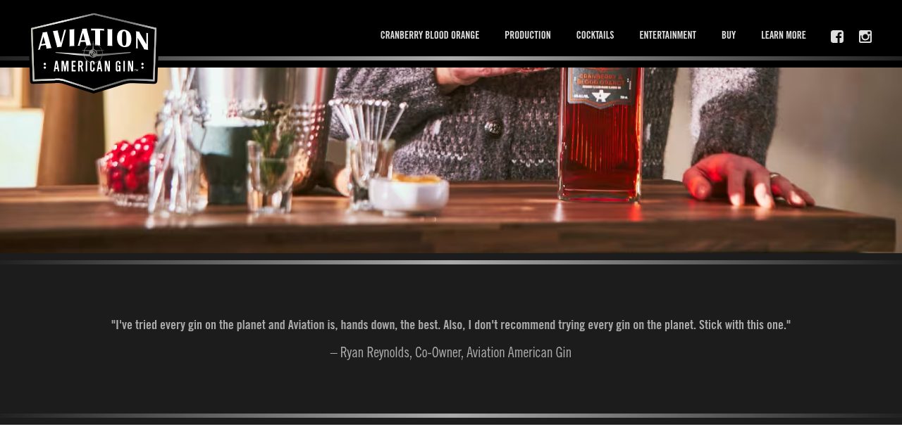 Aviation American Gin Homepage screenshot, captured 17 Oct 2026